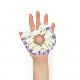 "Bliss" Maternity Scrunchie - Floral Design - Microfiber Fabric - Matching Set For Hospital / Birthing Center Bag