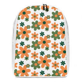 "Love Child" Retro 60's Backpack With Laptop Sleeve -  For Home, School, Office, Or As Special Delivery Birthing Bag / Diaper Bag Gift Set