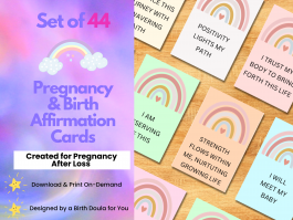 Affirmation Cards - For Pregnancy After Loss - Instant Download
